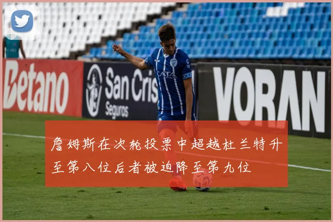詹姆斯在次轮投票中超越杜兰特升至第八位后者被迫降至第九位